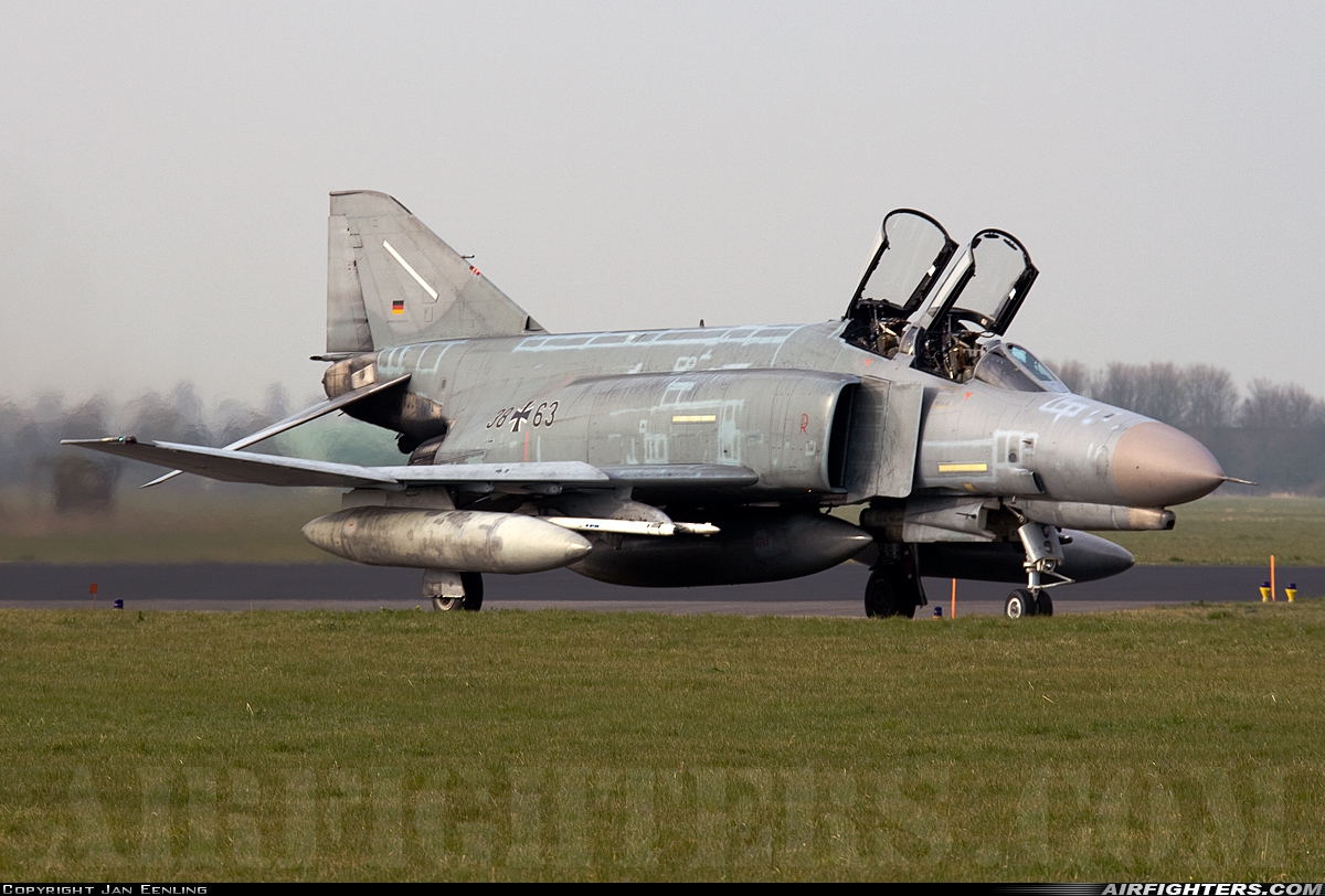 Germany - Air Force McDonnell Douglas F-4F Phantom II 38+63 at Leeuwarden (LWR / EHLW), Netherlands
