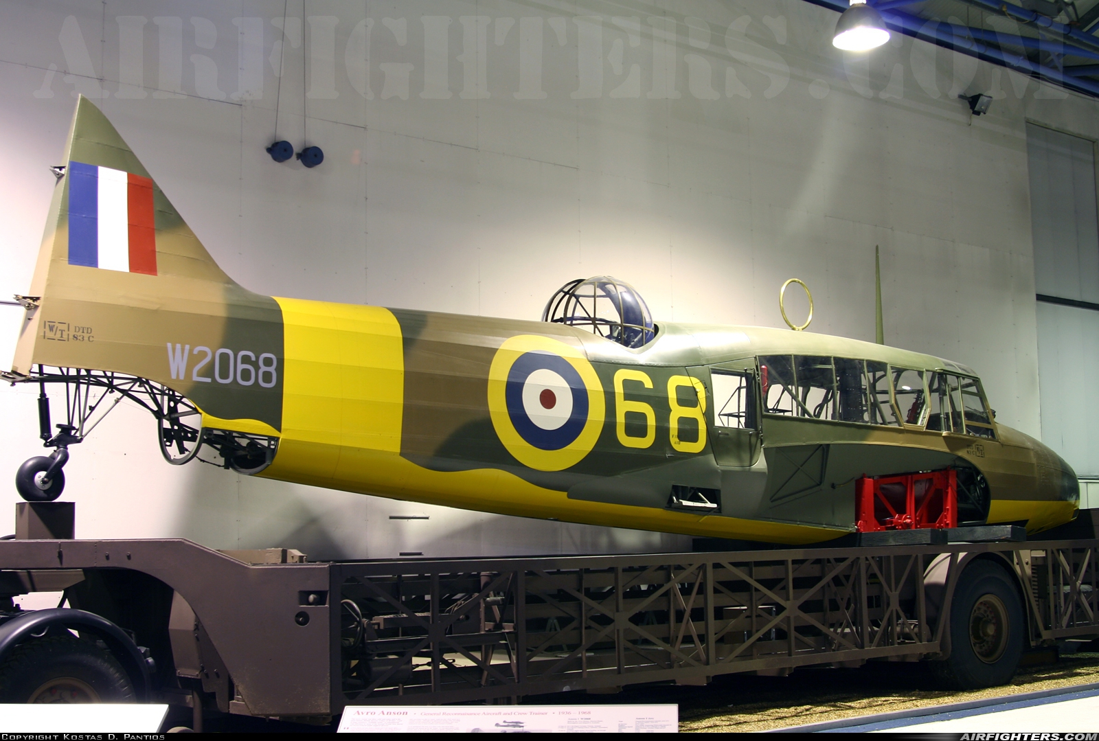 UK - Air Force Avro 652 Anson I W2068 at Hendon, UK