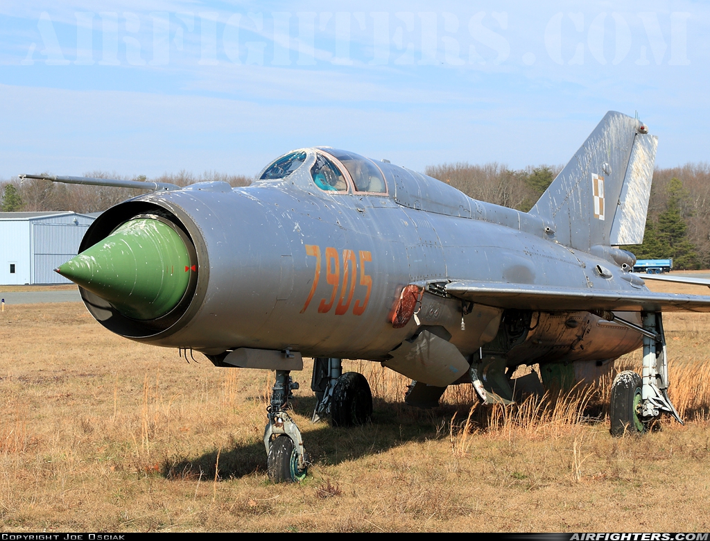 Poland - Air Force Mikoyan-Gurevich MiG-21PFM 7905 at Georgetown - Sussex County (GED), USA
