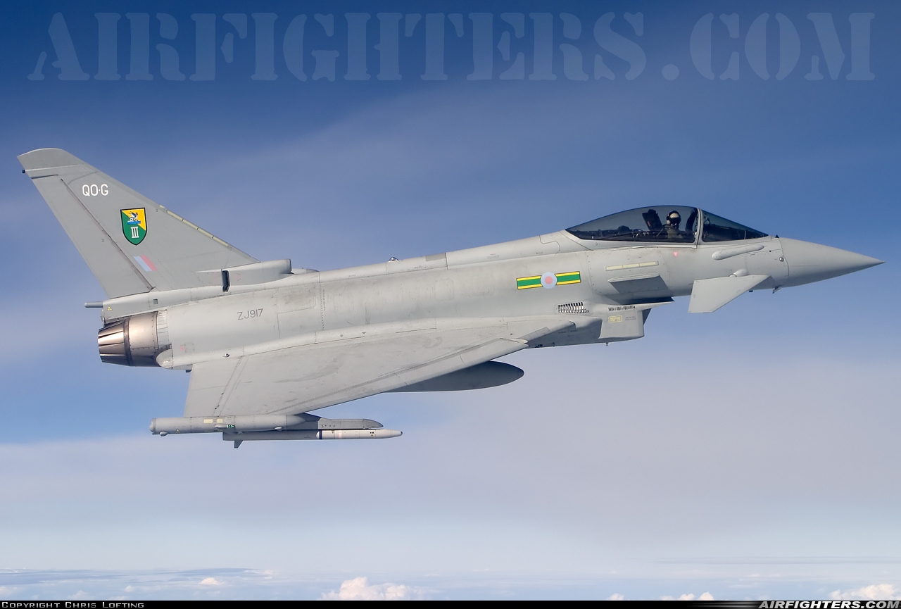 UK - Air Force Eurofighter Typhoon F2 ZJ917 at In Flight, UK