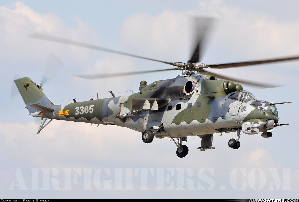 Czech Republic - Air Force Mil Mi-35 (Mi-24V) 3365 at Prerov (PRV / LKPO), Czech Republic
