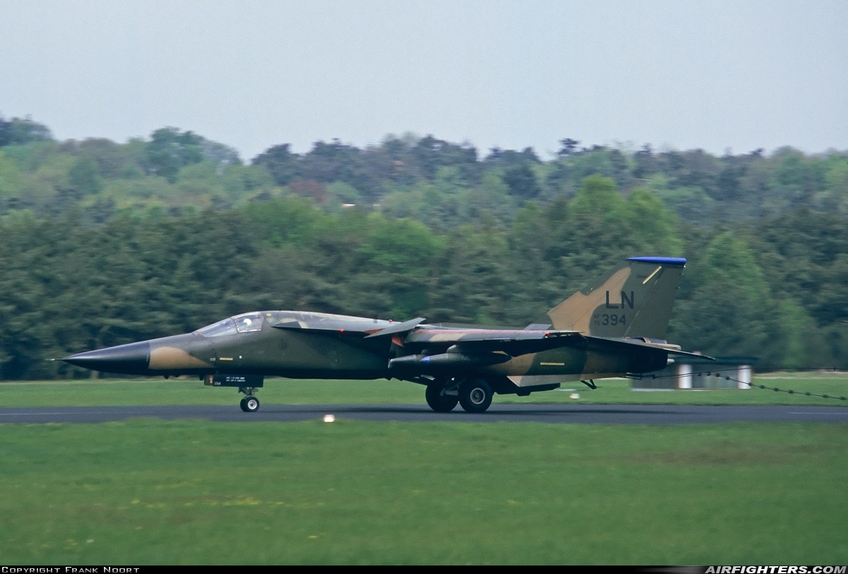 USA - Air Force General Dynamics F-111F Aardvark 70-2394 at Utrecht - Soesterberg (UTC / EHSB), Netherlands