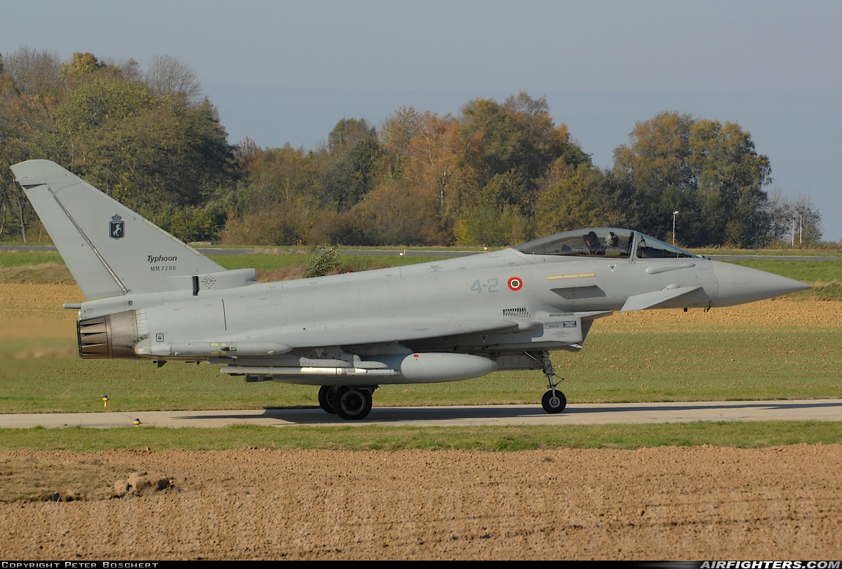 Italy - Air Force Eurofighter F-2000A Typhoon (EF-2000S) MM7286 at Florennes (EBFS), Belgium
