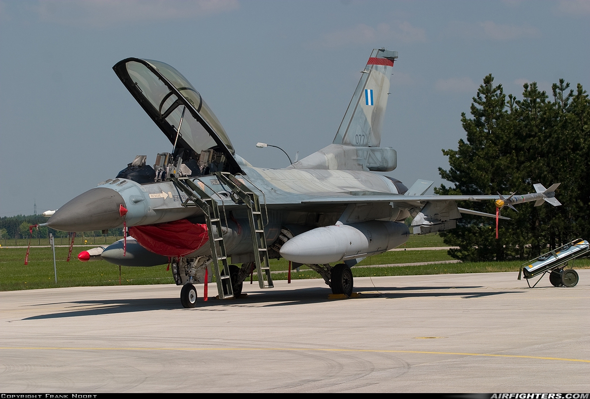 Greece - Air Force General Dynamics F-16D Fighting Falcon 077 at Lechfeld (ETSL), Germany