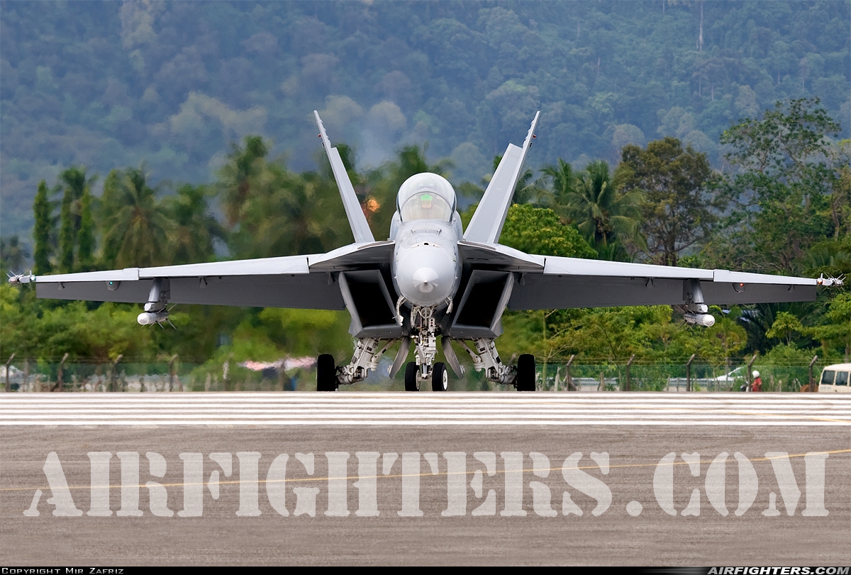 USA - Navy Boeing F/A-18F Super Hornet 166790 at Pulau Langkawi - Int. (LGK / WMKL), Malaysia