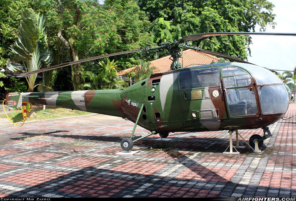 Malaysia - Army Aerospatiale SA-316B Alouette III M20-23 at Off-Airport - Port Dickson, Malaysia