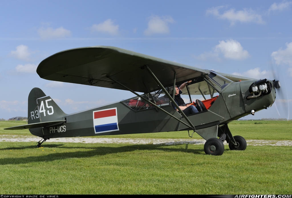 Private Piper J-3C-65 Cub PH-UCS at Texel (EHTX), Netherlands