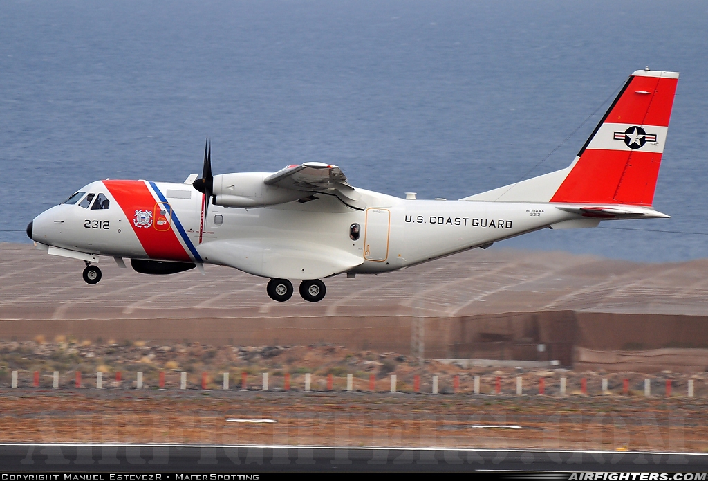 USA - Coast Guard CASA HC-144A Ocean Sentry (CN235-300MPA) 2312 at Tenerife Sur - Reina Sofia (TFS / GCTS), Spain