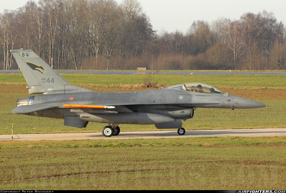 Italy - Air Force General Dynamics F-16A/ADF Fighting Falcon MM7244 at Florennes (EBFS), Belgium