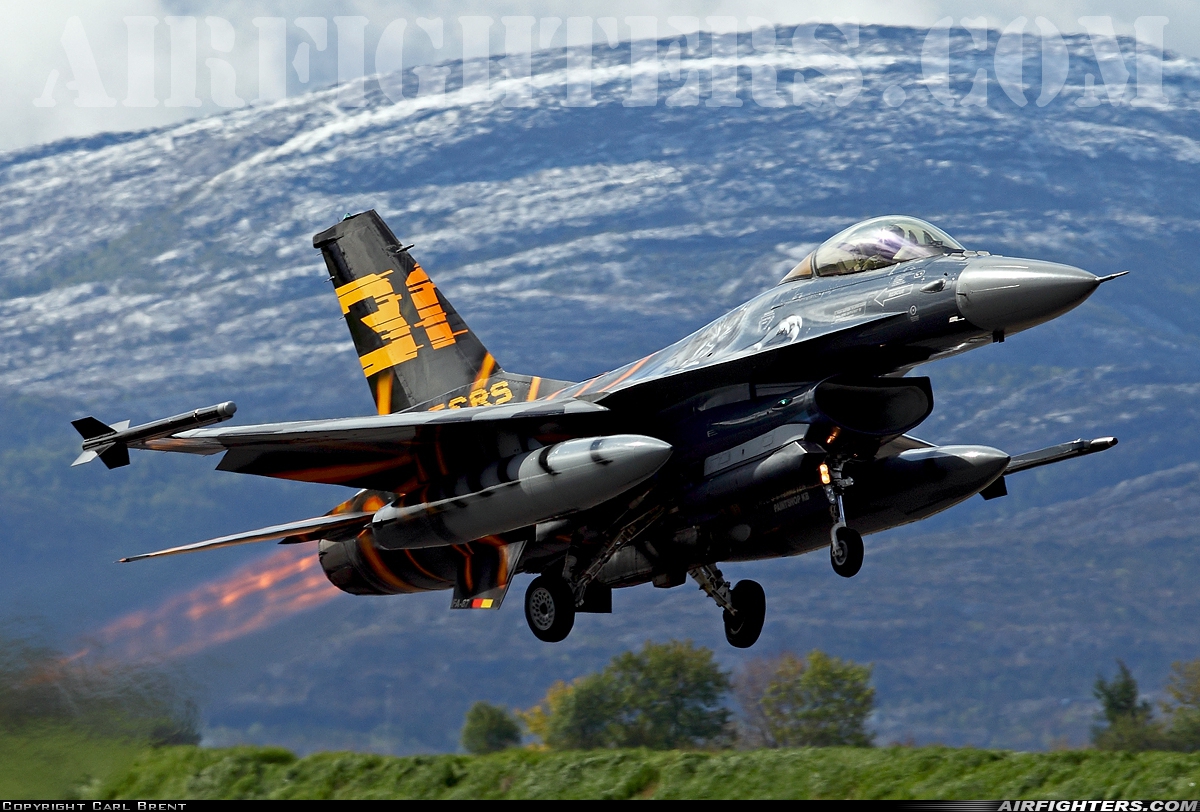 Belgium - Air Force General Dynamics F-16AM Fighting Falcon FA-87 at Orland (OLA / ENOL), Norway