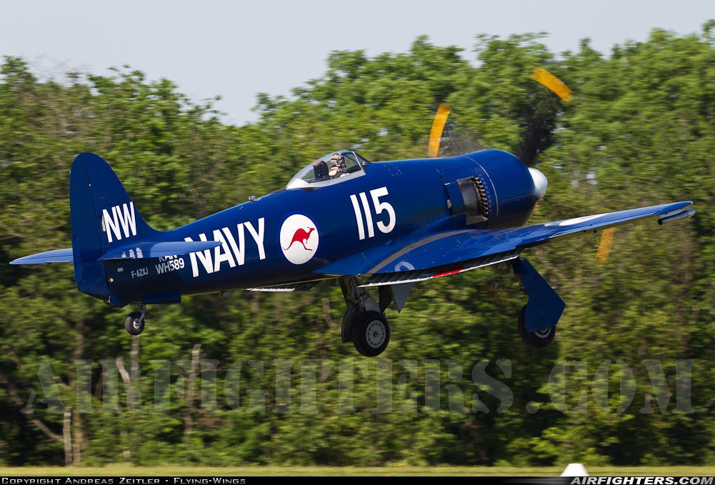 Private Hawker Fury FB.11 F-AZXJ at La Ferte - Alais (LFFQ), France