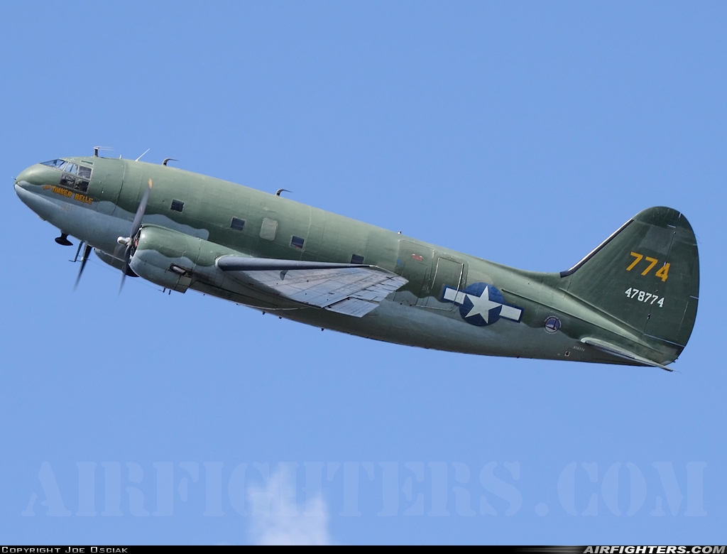 Private Curtiss C-46F N78774 at Reading - Regional / Carl A Spaatz Field (Municipal) (RDG / KRDG), USA