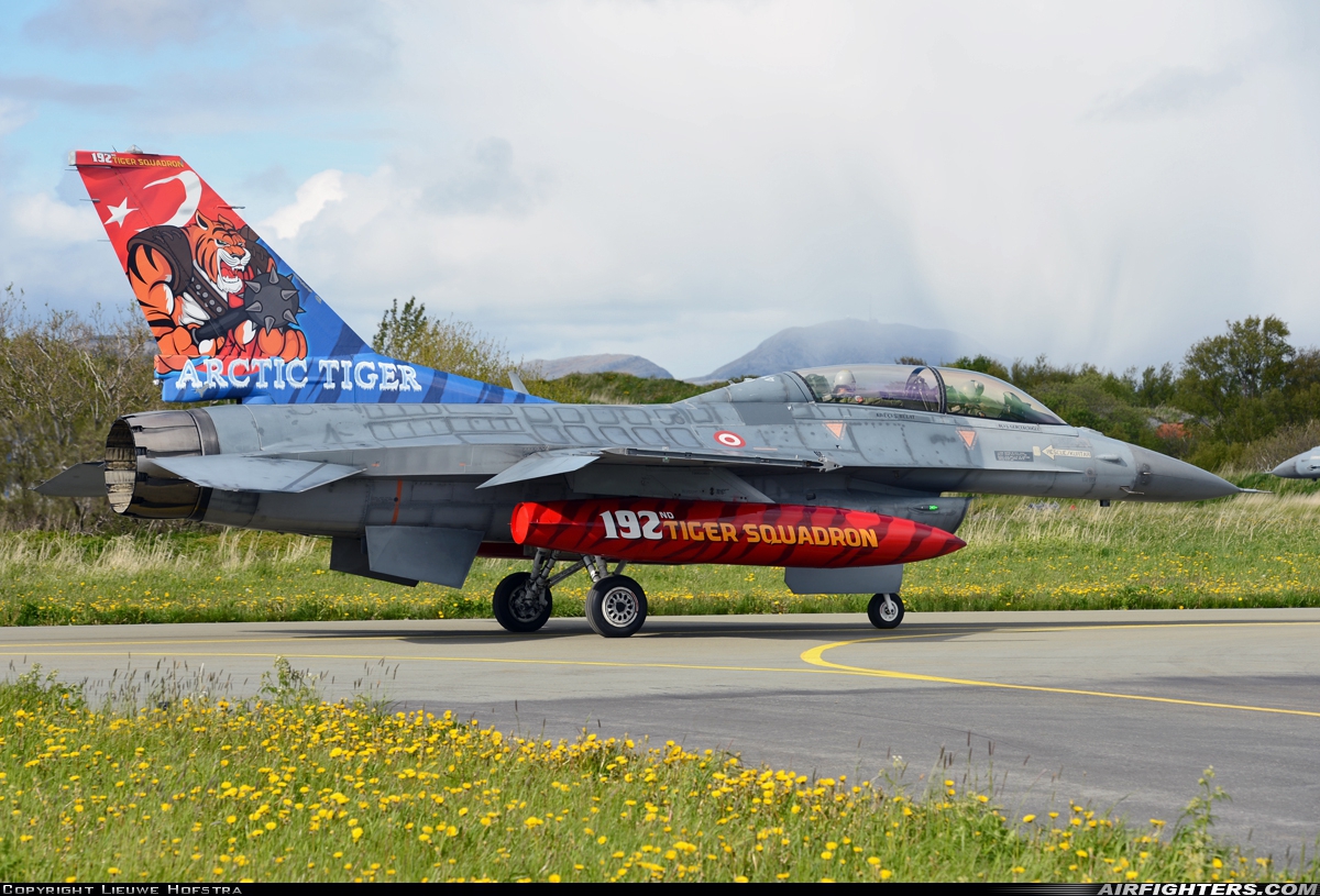 Türkiye - Air Force General Dynamics F-16D Fighting Falcon 94-0108 at Orland (OLA / ENOL), Norway