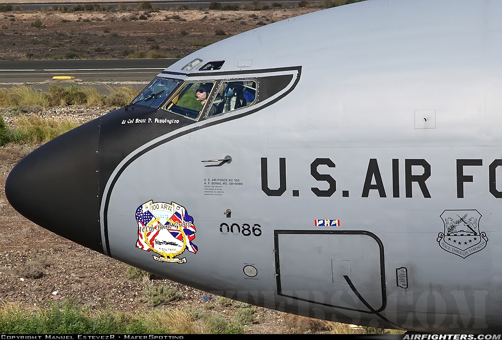 USA - Air Force Boeing KC-135T Stratotanker (717-148) 58-0086 at Gran Canaria (- Las Palmas / Gando) (LPA / GCLP), Spain