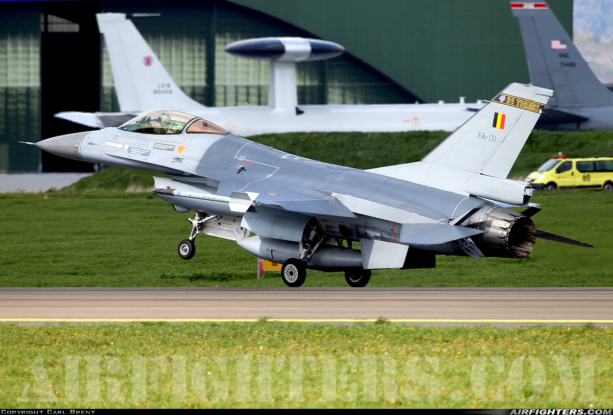 Belgium - Air Force General Dynamics F-16AM Fighting Falcon FA-131 at Orland (OLA / ENOL), Norway