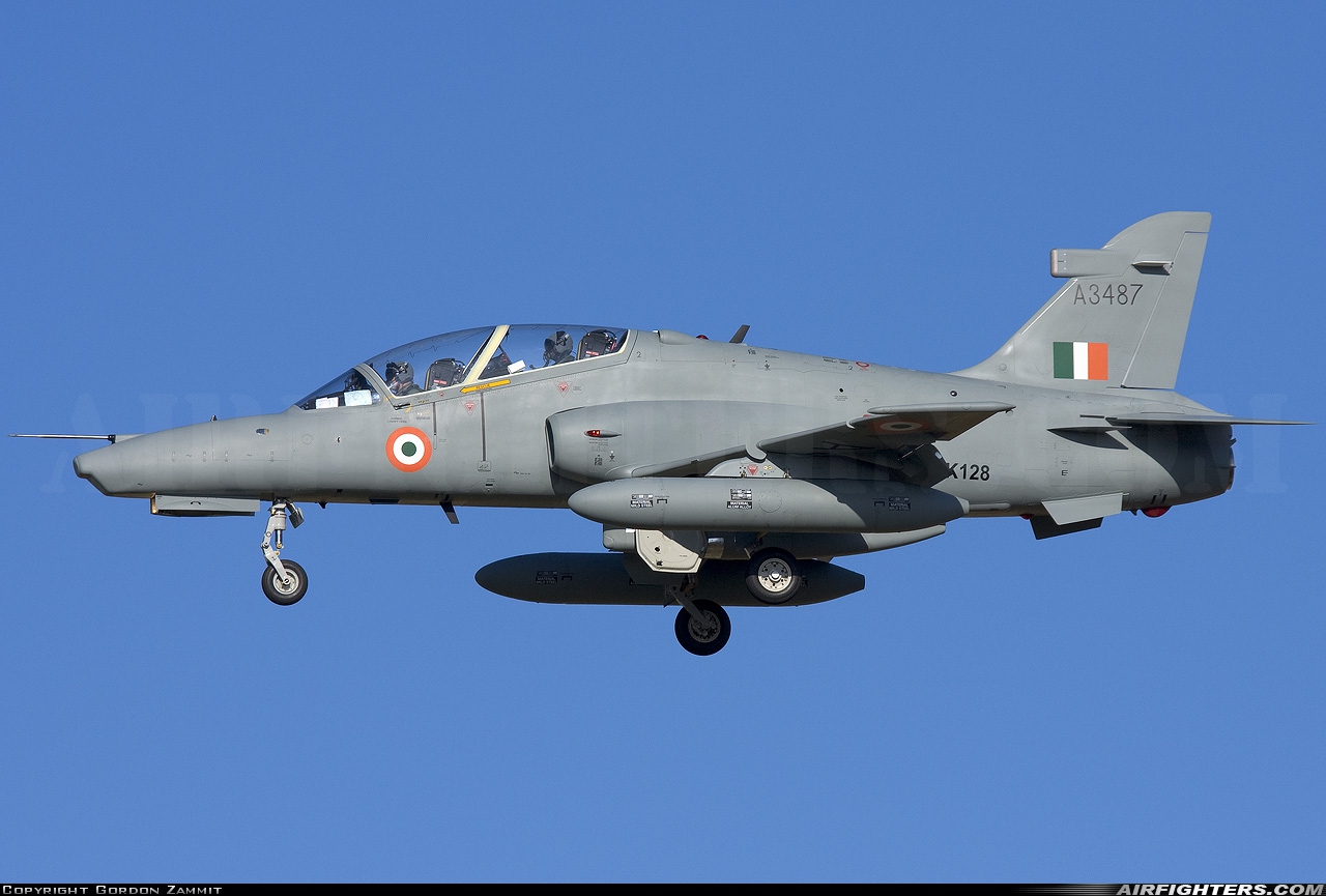 India - Air Force BAE Systems Hawk 132 ZK128 at Luqa - Malta International (MLA / LMML), Malta