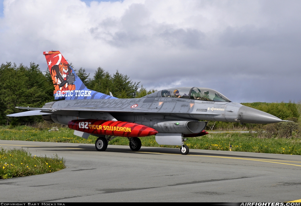 Türkiye - Air Force General Dynamics F-16D Fighting Falcon 94-0108 at Orland (OLA / ENOL), Norway