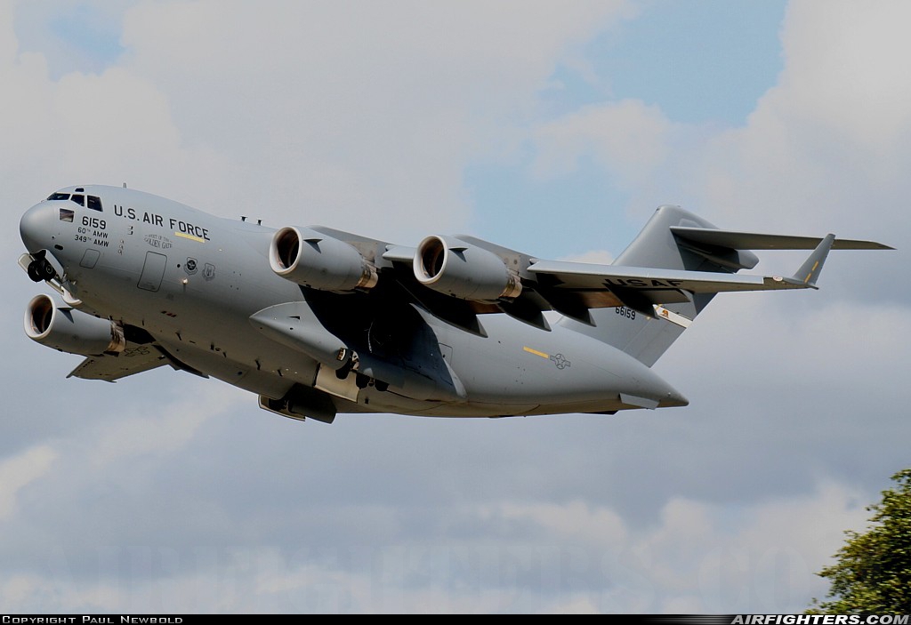 USA - Air Force Boeing C-17A Globemaster III 06-6159 at Mildenhall (MHZ / GXH / EGUN), UK