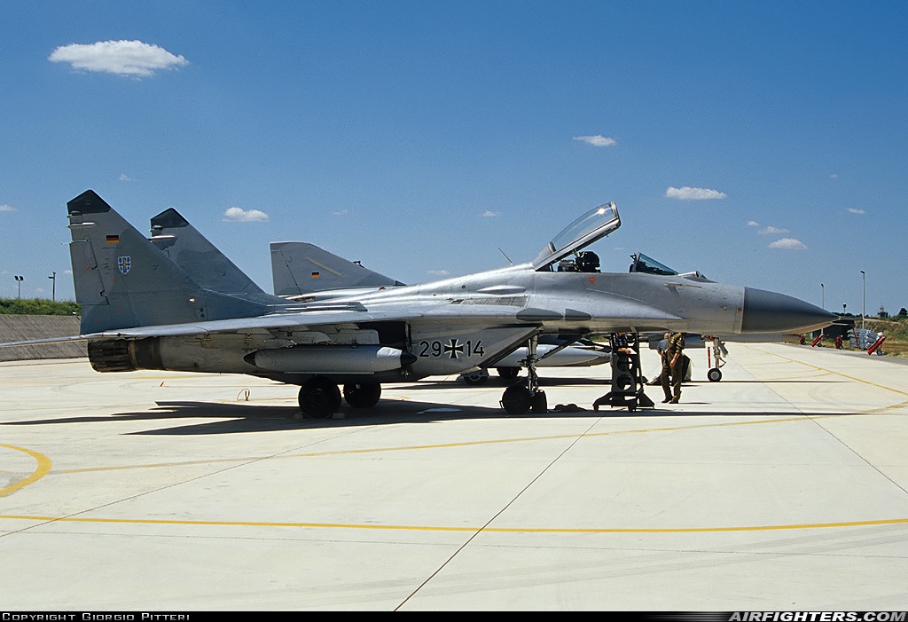 Germany - Air Force Mikoyan-Gurevich MiG-29G (9.12A) 29+14 at Foggia  Amendola  (LIBA), Italy