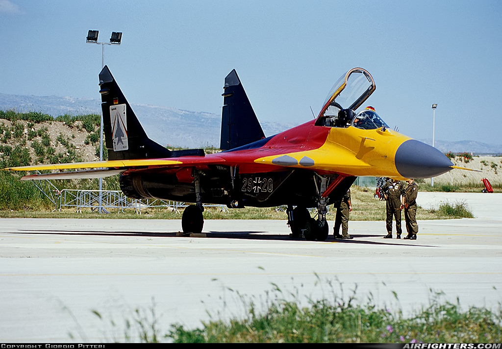 Germany - Air Force Mikoyan-Gurevich MiG-29G (9.12A) 29+20 at Foggia  Amendola  (LIBA), Italy