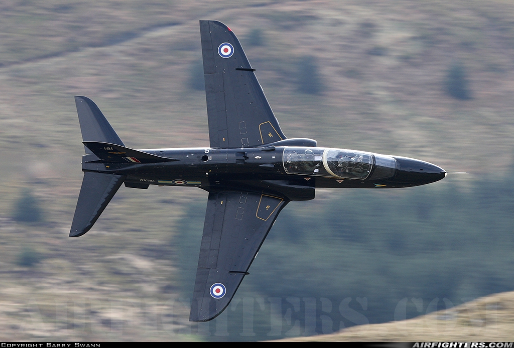 UK - Air Force British Aerospace Hawk T.1W XX181 at Off-Airport - Machynlleth Loop Area, UK