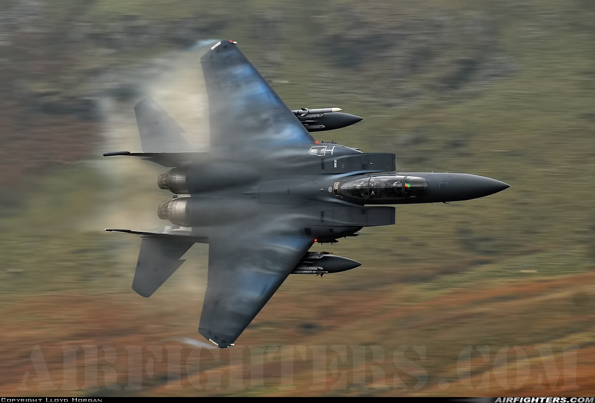 USA - Air Force McDonnell Douglas F-15E Strike Eagle 97-0217 at Off-Airport - Machynlleth Loop Area, UK