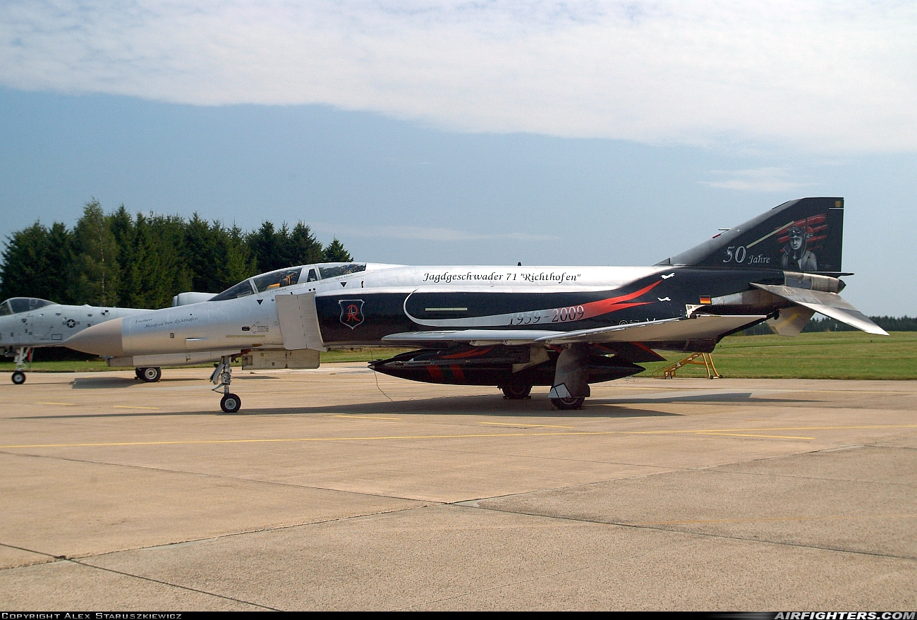 Germany - Air Force McDonnell Douglas F-4F Phantom II 37+03 at Buchel (ETSB), Germany