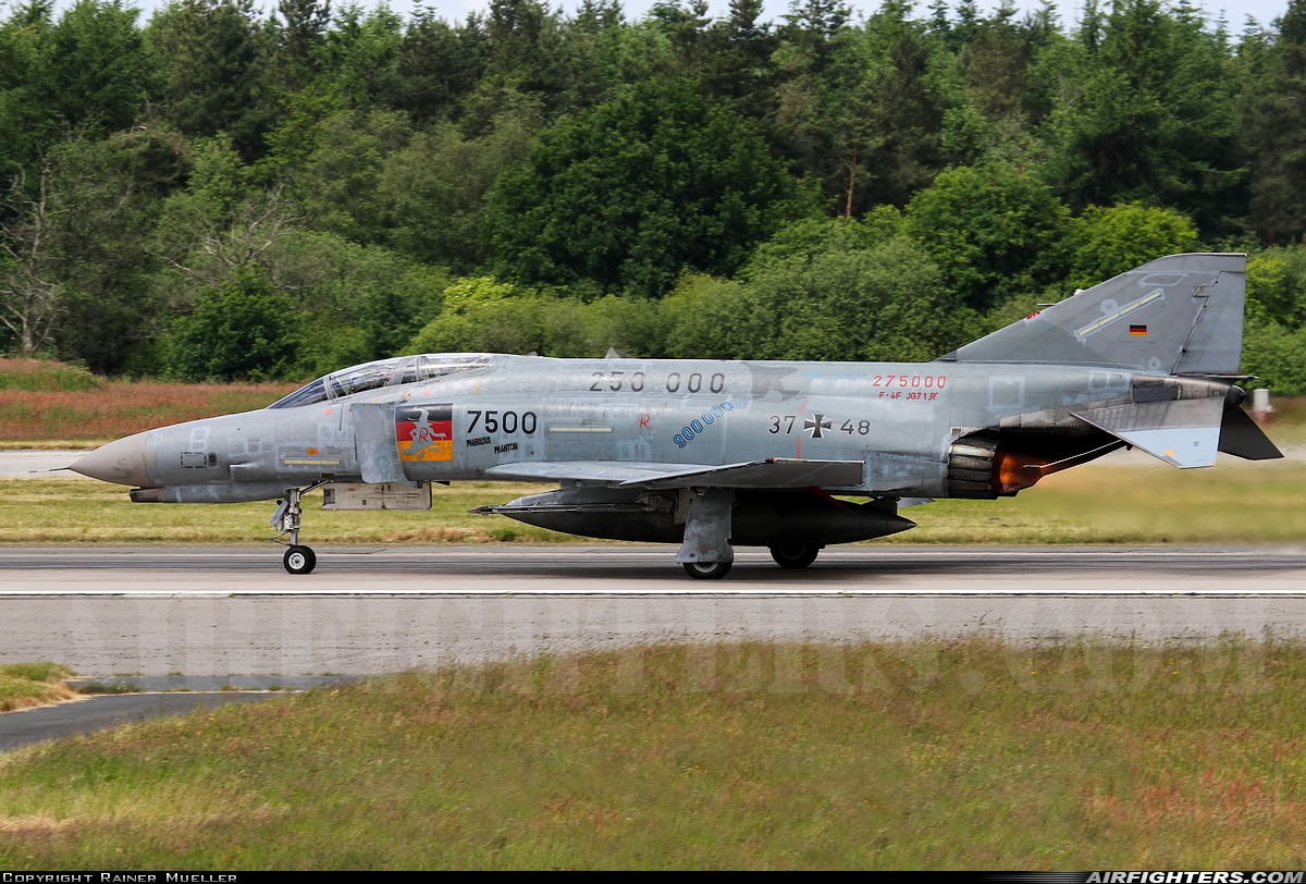 Germany - Air Force McDonnell Douglas F-4F Phantom II 37+48 at Wittmundhafen (Wittmund) (ETNT), Germany