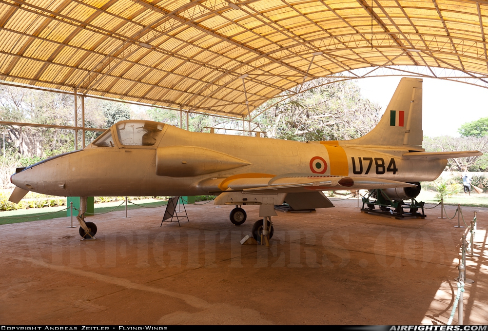 India - Air Force Hindustan Aeronautics Limited HJT-16 Kiran Mk.2 U784 at Off-Airport - Bangalore, India