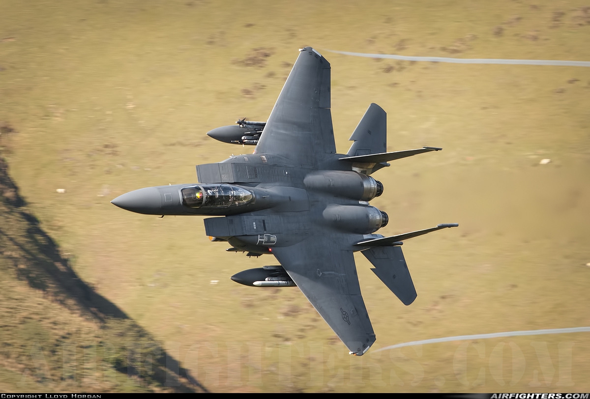 USA - Air Force McDonnell Douglas F-15E Strike Eagle 91-0331 at Off-Airport - Machynlleth Loop Area, UK