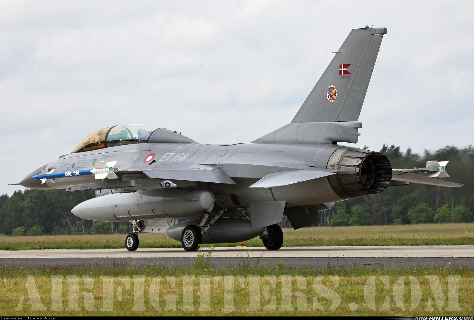 Denmark - Air Force General Dynamics F-16BM Fighting Falcon ET-198 at Geilenkirchen (GKE / ETNG), Germany