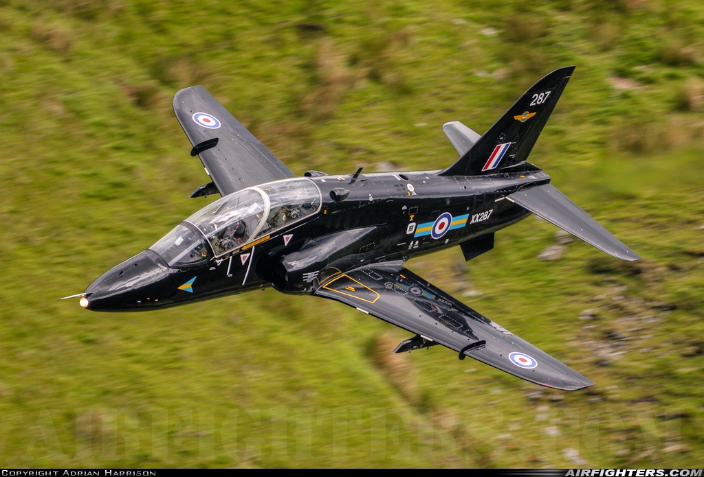 UK - Air Force British Aerospace Hawk T.1 XX287 at Off-Airport - Machynlleth Loop Area, UK