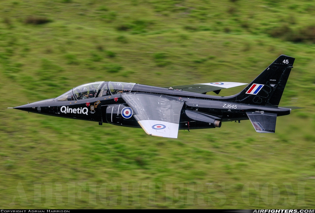Company Owned - QinetiQ Dassault/Dornier Alpha Jet A ZJ645 at Off-Airport - Machynlleth Loop Area, UK