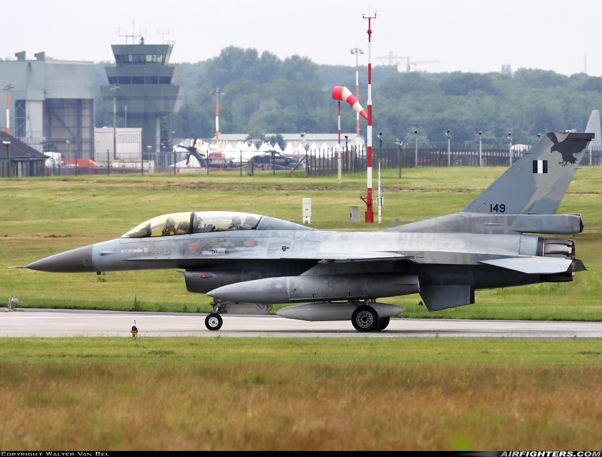 Greece - Air Force General Dynamics F-16D Fighting Falcon 149 at Geilenkirchen (GKE / ETNG), Germany