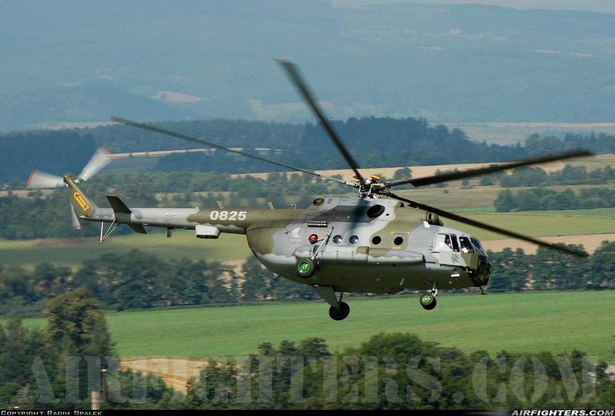 Czech Republic - Air Force Mil Mi-17 0825 at Off-Airport - Kraliky, Czech Republic