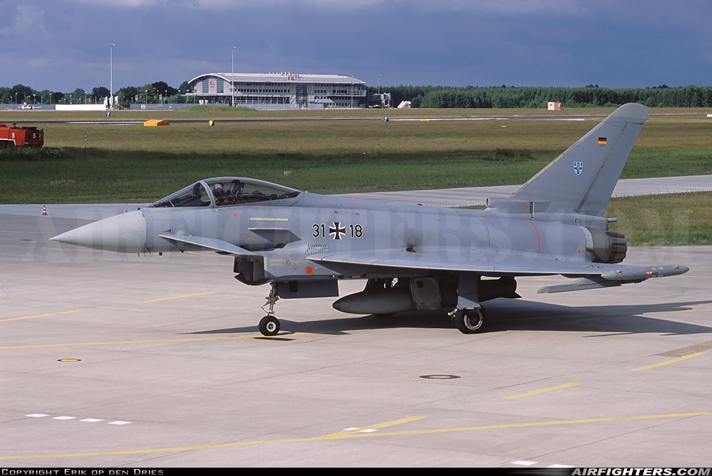 Germany - Air Force Eurofighter EF-2000 Typhoon S 31+18 at Rostock - Laage (RLG / ETNL), Germany