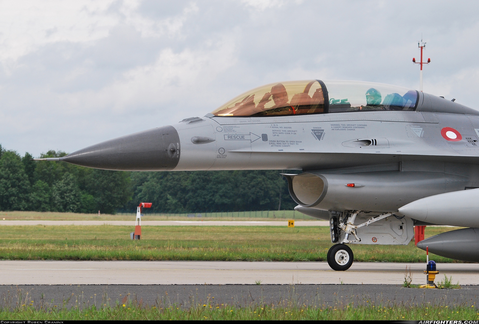 Denmark - Air Force General Dynamics F-16BM Fighting Falcon ET-198 at Geilenkirchen (GKE / ETNG), Germany