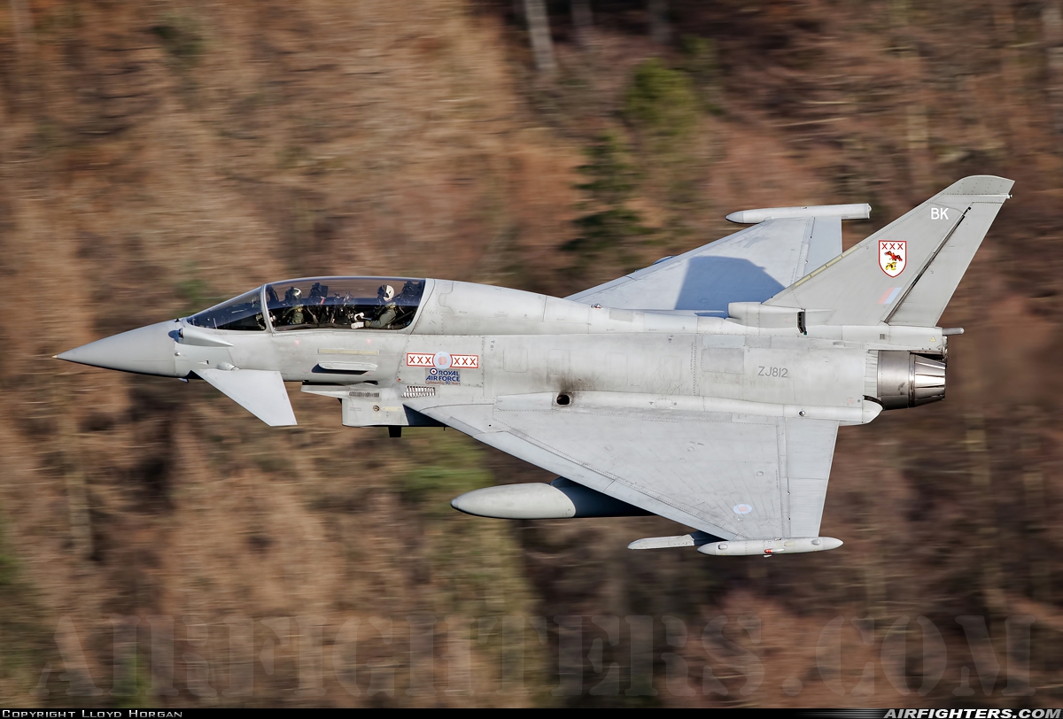 UK - Air Force Eurofighter Typhoon T1 ZJ812 at Off-Airport - Lake District, UK