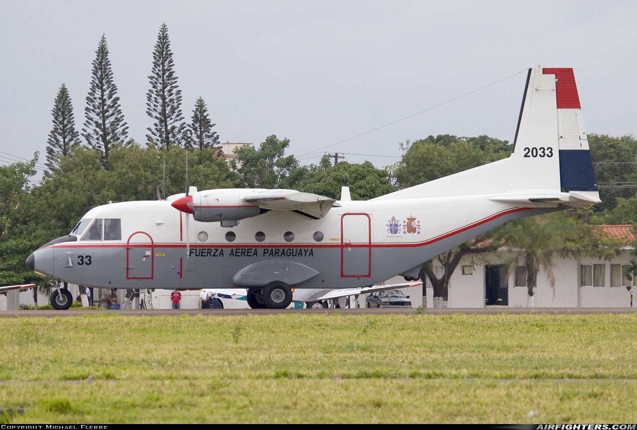 Paraguay - Air Force CASA C-212-200 Aviocar 2033 at Santa Cruz - El Trompillo (SRZ / SLET), Bolivia