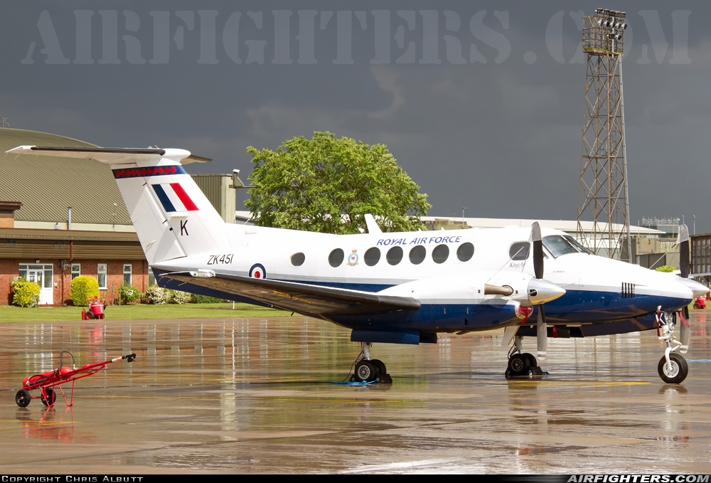 UK - Air Force Beech Super King Air B200 ZK451 at Coningsby (EGXC), UK