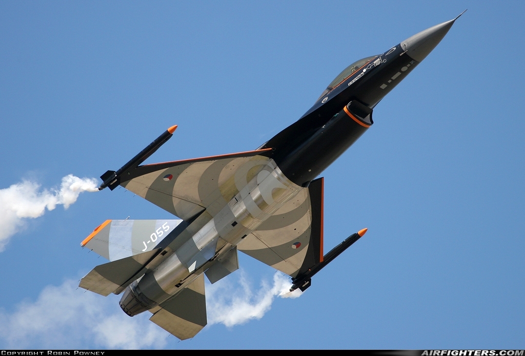Netherlands - Air Force General Dynamics F-16AM Fighting Falcon J-055 at Fairford (FFD / EGVA), UK