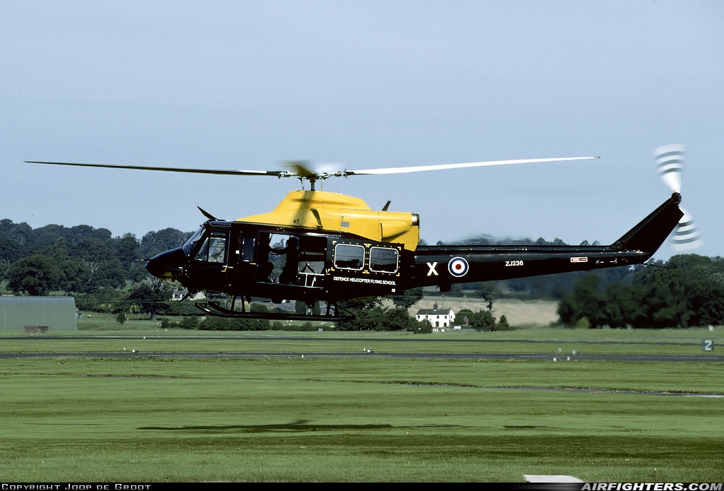 UK - Air Force Bell 412EP Griffin HT1 ZJ236 at Shawbury (EGOS), UK