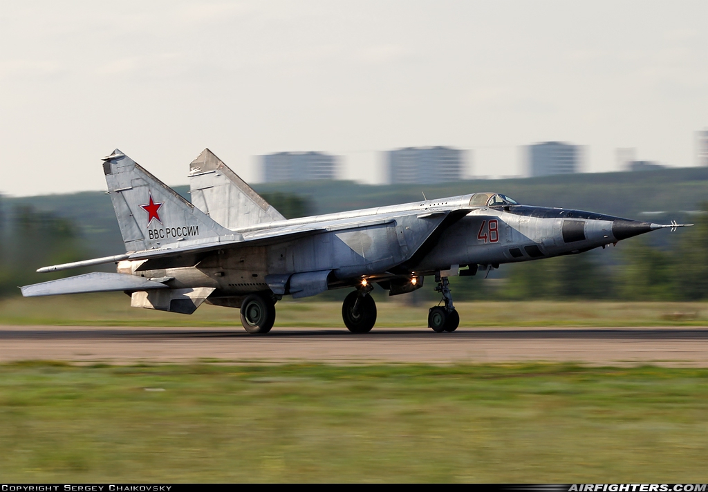 Russia - Air Force Mikoyan-Gurevich MiG-25RBF 48 RED at Withheld, Russia