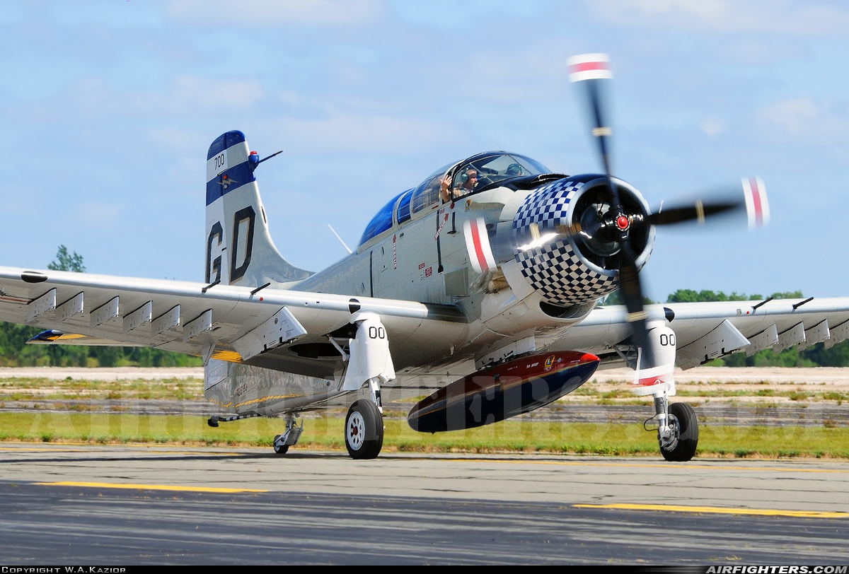 Private - Collings Foundation Douglas EA-1E Skyraider (AD-5W) N188RH at North Kingstown - Quonset State (Quonset Point NAS) (OQU / NCO / RI12 / KOQU), USA