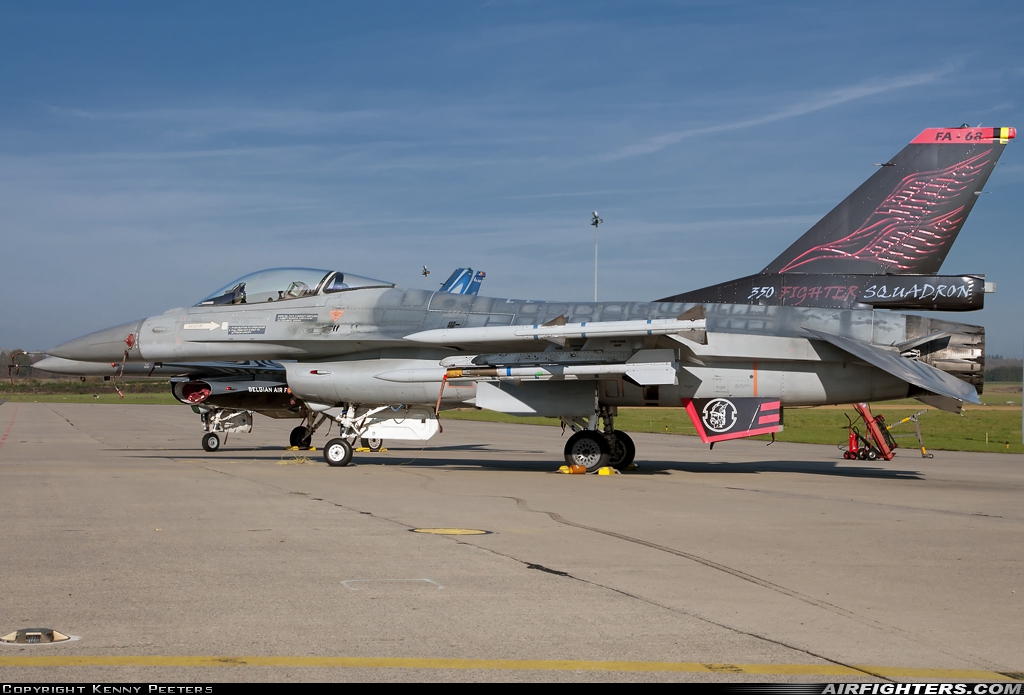 Belgium - Air Force General Dynamics F-16AM Fighting Falcon FA-68 at Florennes (EBFS), Belgium
