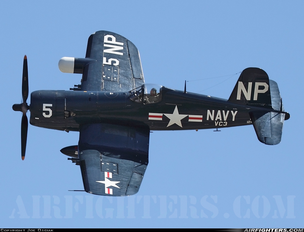 Private Vought F4U-5NL Corsair NX45NL at North Kingstown - Quonset State (Quonset Point NAS) (OQU / NCO / RI12 / KOQU), USA