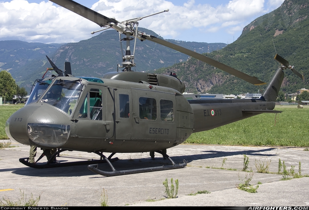 Italy - Army Agusta-Bell AB-205A-1 MM80684 at Bolzano (- Dolomiti / G. Sabelli) (BZO / LIPB), Italy