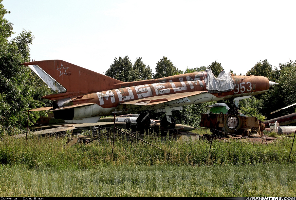East Germany - Air Force Mikoyan-Gurevich MiG-21SPS 353 at Off-Airport - Bad Oeynhausen, Germany