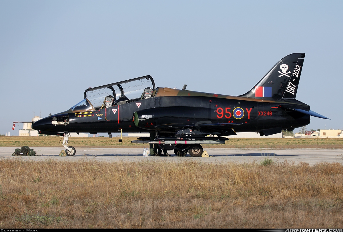 UK - Air Force British Aerospace Hawk T.1A XX246 at Luqa - Malta International (MLA / LMML), Malta