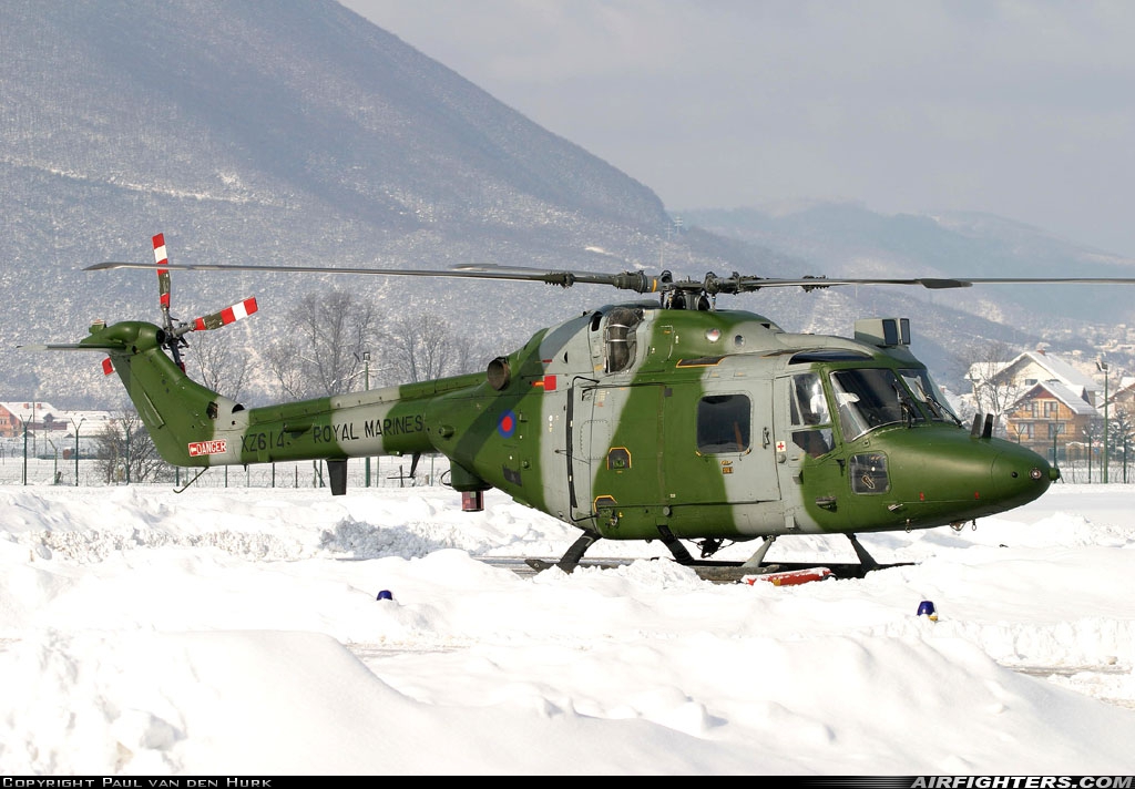 UK - Navy Westland WG-13 Lynx AH7 XZ614 at Sarajevo - Butmir Camp (LQBU), Bosnia and Herzegovina